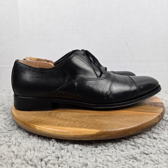 To Boot New York Men 11.5 Aidan Black Leather Business Cap Toe Oxford Dress Shoe main image 14